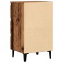 Mesita de noche con patas de metal madera envejecida 40x35x69cm de , Mesitas de noche - Ref: Foro24-856424, Precio: 81,83 €, ...