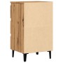 Mesita de noche con patas de metal roble artisian 40x35x69 cm de , Mesitas de noche - Ref: Foro24-856426, Precio: 87,17 €, De...