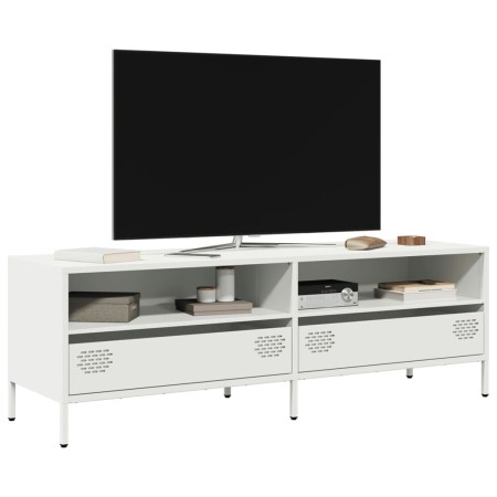 Mueble para TV acero laminado en frío blanco 135x39x43,5 cm de , Muebles TV - Ref: Foro24-851339, Precio: 134,56 €, Descuento: %