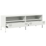 Mueble para TV acero laminado en frío blanco 135x39x43,5 cm de , Muebles TV - Ref: Foro24-851339, Precio: 134,56 €, Descuento: %