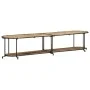 Mueble de TV madera maciza de mango rugosa 200x42x40 cm de , Almacenamiento para CD y DVD - Ref: Foro24-4013494, Precio: 131,...