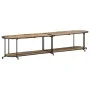 Mueble de TV madera maciza de mango rugosa 200x42x40 cm de , Almacenamiento para CD y DVD - Ref: Foro24-4013494, Precio: 131,...
