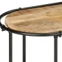 Mueble de TV madera maciza de mango rugosa 200x42x40 cm de , Almacenamiento para CD y DVD - Ref: Foro24-4013494, Precio: 131,...