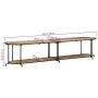 Mueble de TV madera maciza de mango rugosa 200x42x40 cm de , Almacenamiento para CD y DVD - Ref: Foro24-4013494, Precio: 131,...
