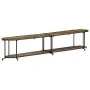 Solid recycled wood TV stand 200x42x40 cm by , CD and DVD storage - Ref: Foro24-4013496, Price: 133,51 €, Discount: %