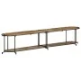 Solid recycled wood TV stand 200x42x40 cm by , CD and DVD storage - Ref: Foro24-4013496, Price: 133,51 €, Discount: %