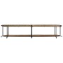 Mueble de TV madera maciza reciclada 200x42x40 cm de , Almacenamiento para CD y DVD - Ref: Foro24-4013496, Precio: 114,53 €, ...