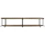 Solid recycled wood TV stand 200x42x40 cm by , CD and DVD storage - Ref: Foro24-4013496, Price: 133,51 €, Discount: %