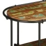 Solid recycled wood TV stand 200x42x40 cm by , CD and DVD storage - Ref: Foro24-4013496, Price: 133,51 €, Discount: %