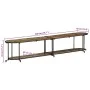 Solid recycled wood TV stand 200x42x40 cm by , CD and DVD storage - Ref: Foro24-4013496, Price: 133,51 €, Discount: %
