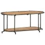 Massives TV-Möbel aus Akazienholz, 100x42x40 cm. von , CD- und DVD-Speicher - Ref: Foro24-4013489, Preis: 78,84 €, Rabatt: %