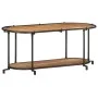 Massives TV-Möbel aus Akazienholz, 100x42x40 cm. von , CD- und DVD-Speicher - Ref: Foro24-4013489, Preis: 78,84 €, Rabatt: %