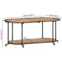 Massives TV-Möbel aus Akazienholz, 100x42x40 cm. von , CD- und DVD-Speicher - Ref: Foro24-4013489, Preis: 78,84 €, Rabatt: %