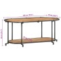 Mueble de TV madera maciza de acacia 100x42x40 cm de , Almacenamiento para CD y DVD - Ref: Foro24-4013489, Precio: 67,57 €, D...