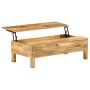 Mesa de centro de madera maciza de mango 110x55x35 cm en Mesas de centro | Comprar online en Foru.es