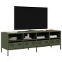 Mueble TV acero laminado en frío verde oliva 135x39x43,5 cm de , Muebles TV - Ref: Foro24-851332, Precio: 159,96 €, Descuento: %