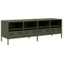 Mueble TV acero laminado en frío verde oliva 135x39x43,5 cm de , Muebles TV - Ref: Foro24-851332, Precio: 159,96 €, Descuento: %
