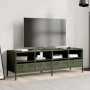Mueble TV acero laminado en frío verde oliva 135x39x43,5 cm de , Muebles TV - Ref: Foro24-851332, Precio: 159,96 €, Descuento: %