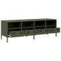 Mueble TV acero laminado en frío verde oliva 135x39x43,5 cm de , Muebles TV - Ref: Foro24-851332, Precio: 159,96 €, Descuento: %