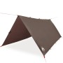 Lona de camping impermeable marrón 406x306 cm de , Tiendas de campaña - Ref: Foro24-4009598, Precio: 34,33 €, Descuento: %