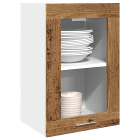 Armario vitrina colgante madera envejecida 40x31x60 cm de , Armarios de cocina - Ref: Foro24-856098, Precio: 47,58 €, Descuen...