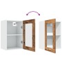 Armario vitrina colgante madera envejecida 40x31x60 cm de , Armarios de cocina - Ref: Foro24-856098, Precio: 47,58 €, Descuen...