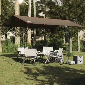 Lona de camping impermeable marrón 506x306 cm de , Tiendas de campaña - Ref: Foro24-4009601, Precio: 40,18 €, Descuento: %