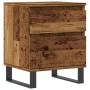 Mesita de noche madera ingeniería madera envejecida 40x35x50 cm de , Mesitas de noche - Ref: Foro24-857436, Precio: 52,55 €, ...