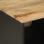 Mesa de centro madera maciza de mango rugosa negro 80x50x40 cm de , Mesas de centro - Ref: Foro24-4018632, Precio: 72,55 €, D...