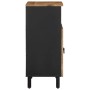 Aparador de madera maciza de mango rugosa 60x33,5x75 cm de , Almacenamiento para CD y DVD - Ref: Foro24-4018653, Precio: 108,...