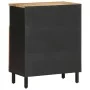 Aparador de madera maciza de mango rugosa 60x33,5x75 cm de , Almacenamiento para CD y DVD - Ref: Foro24-4018653, Precio: 106,...