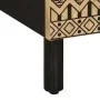 Mesita de noche madera maciza de mango rugosa negro 50x33x60 cm de , Mesitas de noche - Ref: Foro24-4018639, Precio: 58,06 €,...