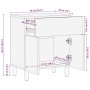 Mesita de noche madera maciza de mango rugosa negro 50x33x60 cm de , Mesitas de noche - Ref: Foro24-4018639, Precio: 75,52 €,...