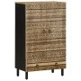 Aparador de madera maciza de mango rugosa 60x33,5x110 cm de , Almacenamiento para CD y DVD - Ref: Foro24-4018658, Precio: 148...