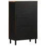 Solid rough mango wood sideboard 60x33.5x110 cm by , CD and DVD storage - Ref: Foro24-4018658, Price: 148,37 €, Discount: %