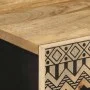 Solid rough mango wood sideboard 60x33.5x110 cm by , CD and DVD storage - Ref: Foro24-4018658, Price: 148,37 €, Discount: %
