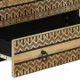 Solid rough mango wood sideboard 60x33.5x110 cm by , CD and DVD storage - Ref: Foro24-4018658, Price: 148,37 €, Discount: %