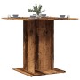 Mesa de comedor madera de ingeniería envejecida 80x80x75 cm de , Mesas de cocina y de comedor - Ref: Foro24-855810, Precio: 7...