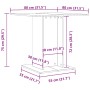 Mesa de comedor madera de ingeniería envejecida 80x80x75 cm de , Mesas de cocina y de comedor - Ref: Foro24-855810, Precio: 7...