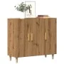 Aparador de madera de ingeniería roble artisan 90x34x80 cm de , Aparadores - Ref: Foro24-856891, Precio: 95,54 €, Descuento: %