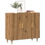 Aparador de madera de ingeniería roble artisan 90x34x80 cm de , Aparadores - Ref: Foro24-856891, Precio: 97,10 €, Descuento: %