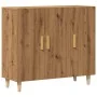 Aparador de madera de ingeniería roble artisan 90x34x80 cm de , Aparadores - Ref: Foro24-856891, Precio: 95,54 €, Descuento: %