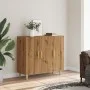 Aparador de madera de ingeniería roble artisan 90x34x80 cm de , Aparadores - Ref: Foro24-856891, Precio: 95,54 €, Descuento: %
