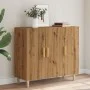 Aparador de madera de ingeniería roble artisan 90x34x80 cm de , Aparadores - Ref: Foro24-856891, Precio: 95,54 €, Descuento: %