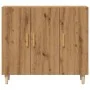 Aparador de madera de ingeniería roble artisan 90x34x80 cm de , Aparadores - Ref: Foro24-856891, Precio: 95,54 €, Descuento: %