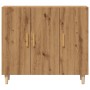 Aparador de madera de ingeniería roble artisan 90x34x80 cm de , Aparadores - Ref: Foro24-856891, Precio: 97,10 €, Descuento: %