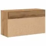 Banco zapatero madera de ingeniería roble artisan 80x30x45 cm de , Zapateros y organizadores de calzado - Ref: Foro24-856757,...