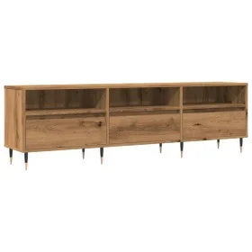Mueble de TV madera de ingeniería roble artisan 150x30x44,5 cm de , Muebles TV - Ref: Foro24-857186, Precio: 120,42 €, Descue...