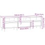Mueble de TV madera de ingeniería roble artisan 150x30x44,5 cm de , Muebles TV - Ref: Foro24-857186, Precio: 122,51 €, Descue...