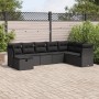 Set de sofás de jardín y cojines 8 piezas ratán sintético negro de , Conjuntos de jardín - Ref: Foro24-3325331, Precio: 530,3...